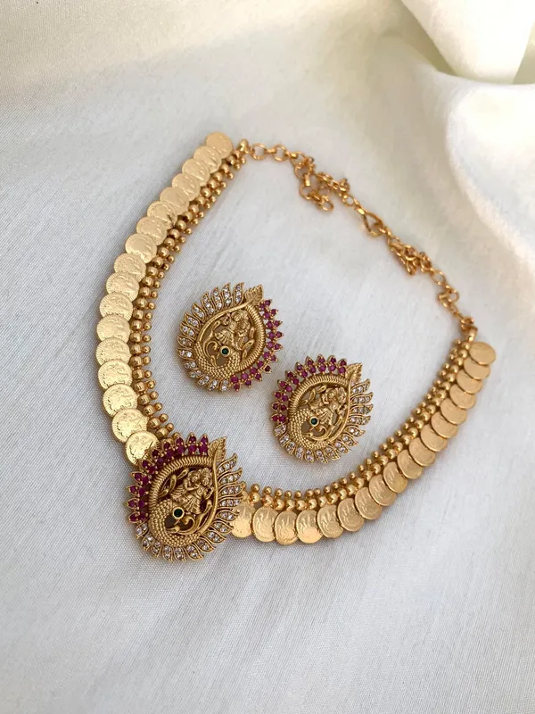 Radha_Krishna_Design_Coin_Necklace_Set