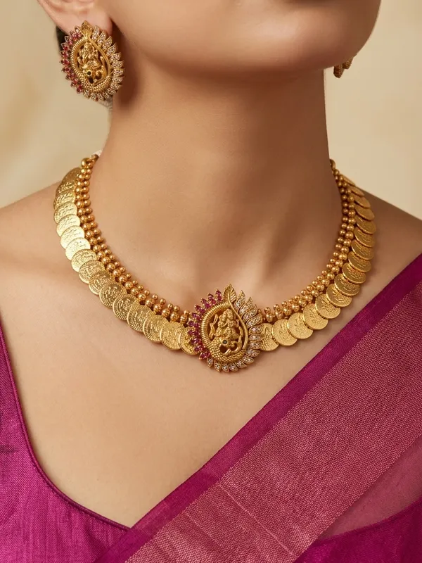 Radha_Krishna_Design_Coin_Necklace_Set