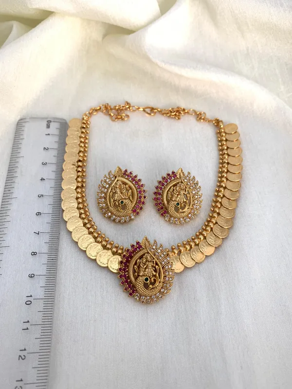 Radha_Krishna_Design_Coin_Necklace_Set