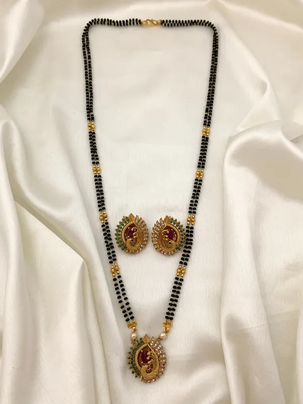 Fashion Jewell AZBA MANGALSUTRA WITH EARRING 24 INCHES Price in India Buy Fashion Jewell AZBA MANGALSUTRA WITH EARRING 24 INCHES online at undefined