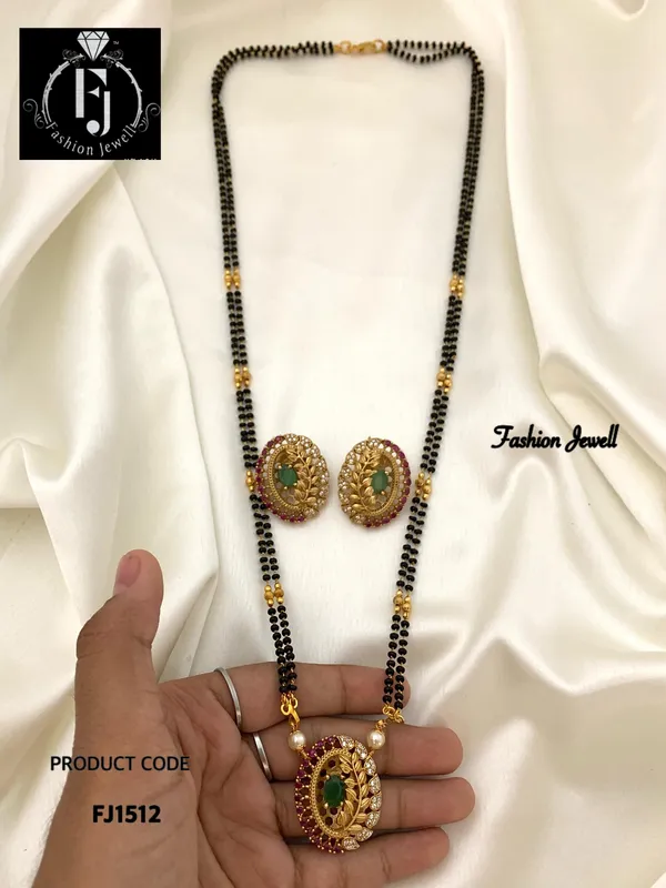 PUSHTI_MANGALSUTRA_WITH_EARRING(24_INCHES)