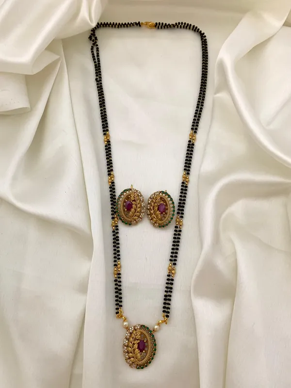 PUSHTI_MANGALSUTRA_WITH_EARRING(24_INCHES)