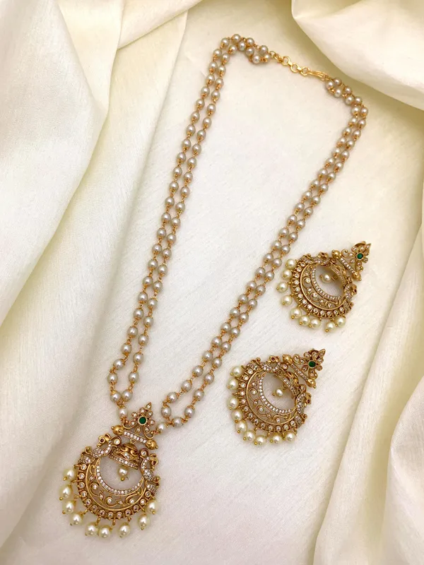 SYRA__DOUBLE_LINE_MALA_WITH_EARRING