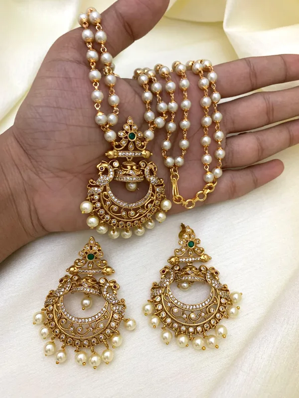 SYRA__DOUBLE_LINE_MALA_WITH_EARRING