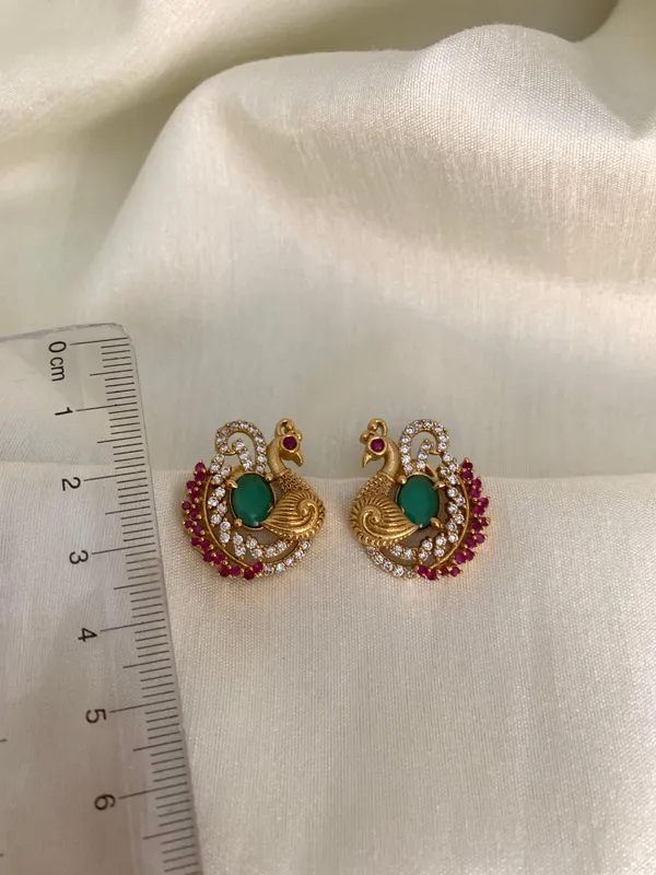 Shreya_Peacock_Ear_Studs