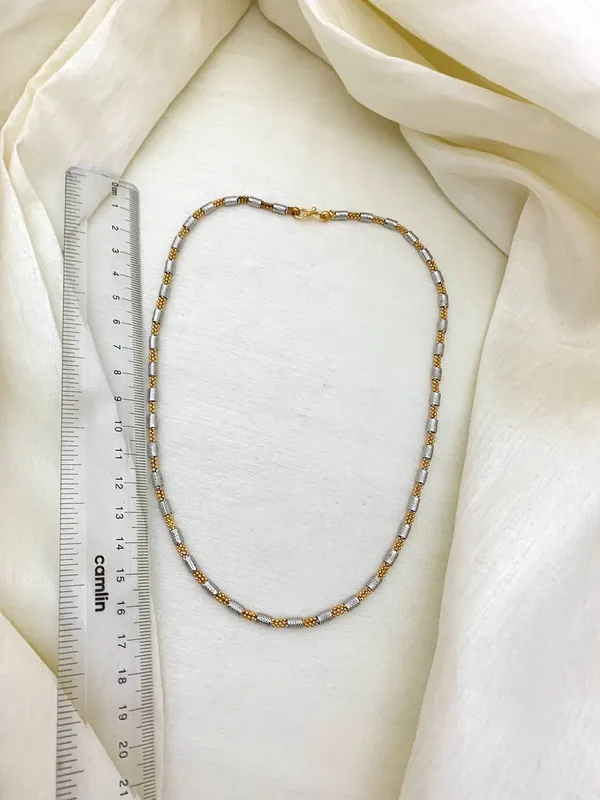 ERIHA_18_INCHES_MATAR_MALA_CHAIN_2_TONE_POLISH