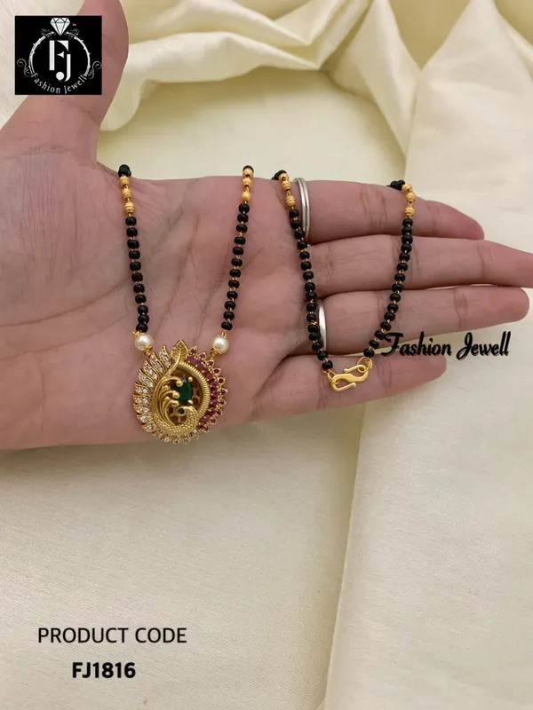 PEACOCK_SINGLE_STRAND_MANGALSUTRA