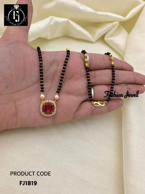 RUBY_AD__SINGLE_STRAND_MANGALSUTRA