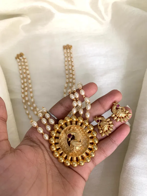PRAKRUTI_GOLD_LONG_HARAM_SET
