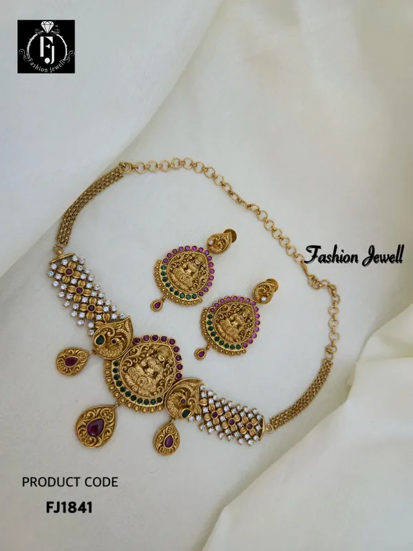 VIDYA_NAKSHI__ANTIQUE_CHOKER_SET