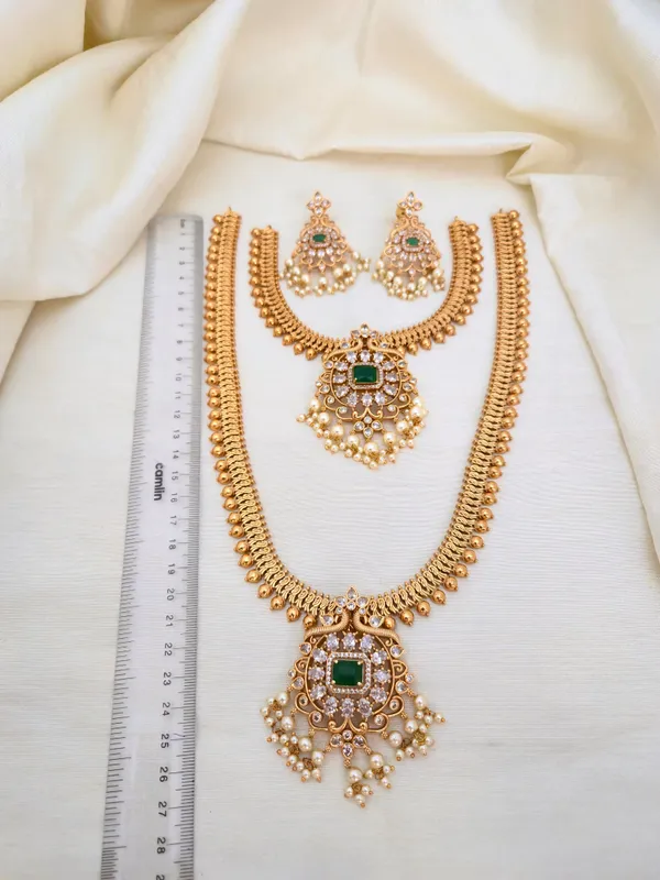 Arpita_Antique_Mattefinish_Short,_Long_Necklace_Set