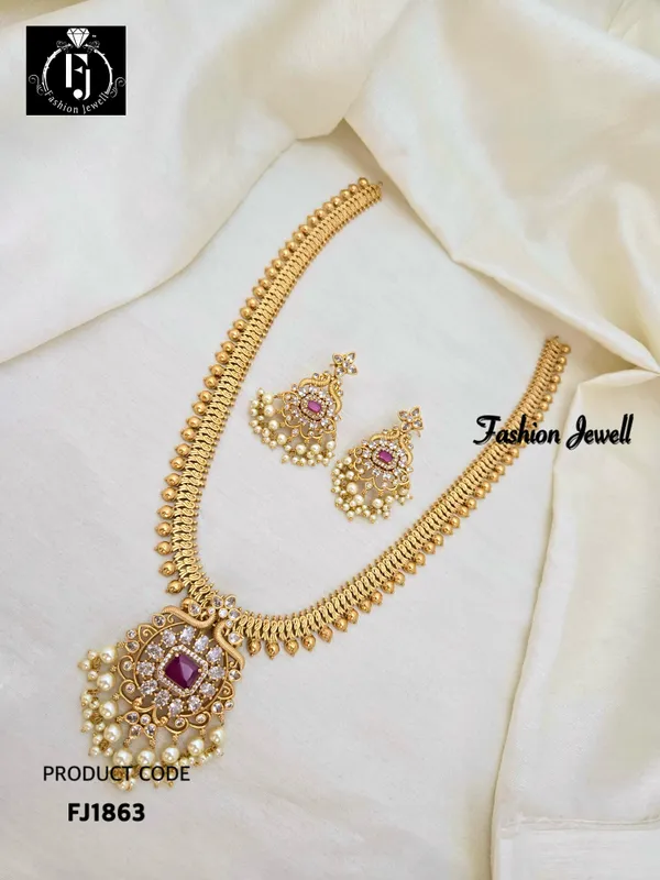 Arpita_Antique_Matte_Finish_Long_Necklace_Set