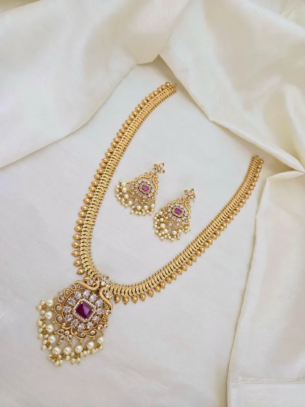 Arpita_Antique_Matte_Finish_Long_Necklace_Set