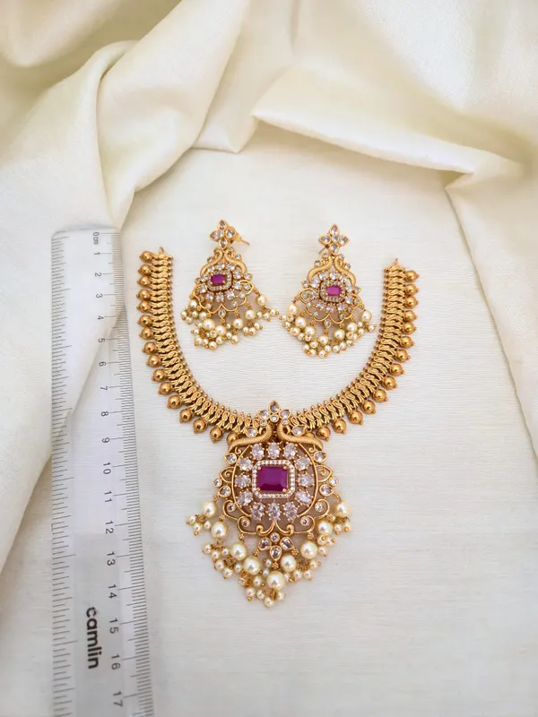 Arpita_Antique_Matte_Finish_Short_Necklace_Set