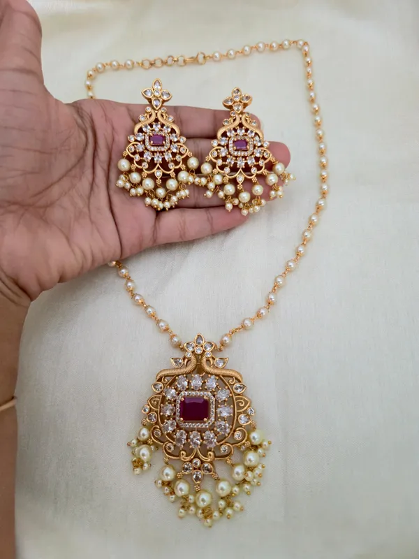 Nadhini_Antique_1Line_Mala_Set