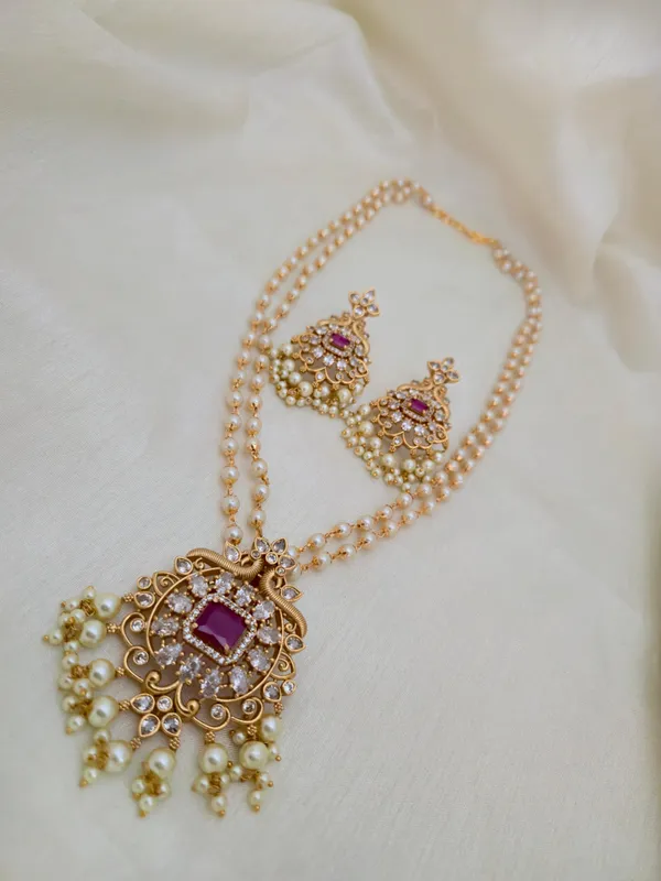 Nandhini_Antique_2Line_Mala_Set