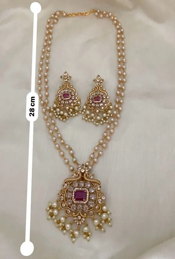 Nandhini_Antique_2Line_Mala_Set