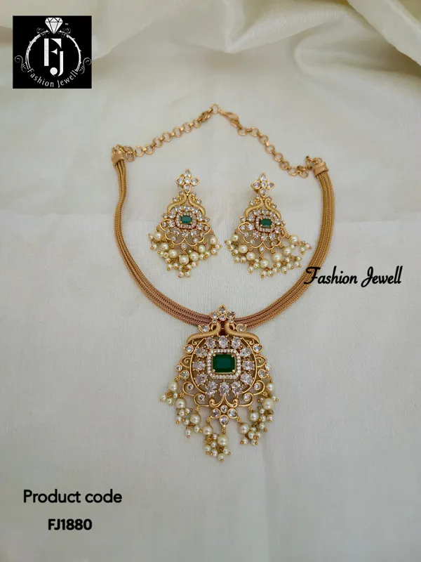 Maaniya_Antique_Matte_Finish_Chain_Style_Necklace_Set
