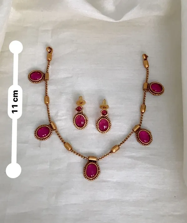 HIMANI_MATT_FINISH_OVAL__NECKLACE_SET