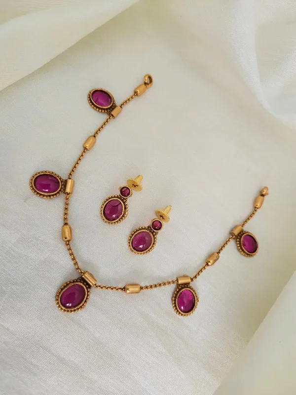 HIMANI_MATT_FINISH_OVAL__NECKLACE_SET