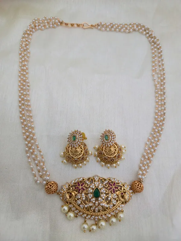 DHAVANI_MATT_FINISH__4_LAYERED__NECKLACE_SET