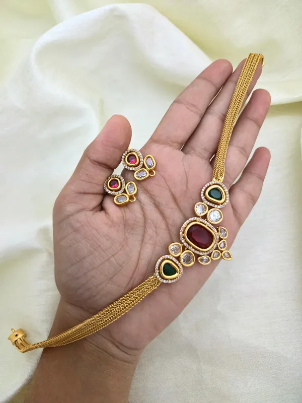 ALAANA_UNCUT_DIAMOND_NECKLACE_SET