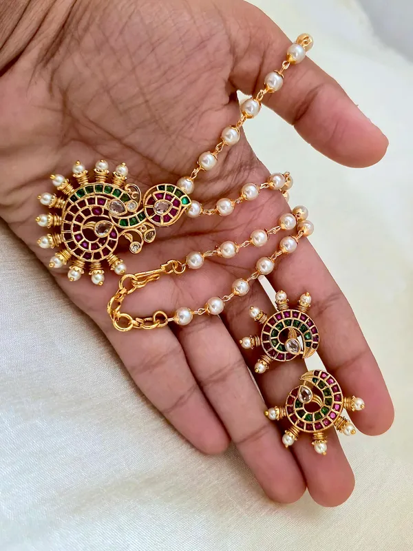 MAHAAN_KEMPU_PEARL_MALA__SET