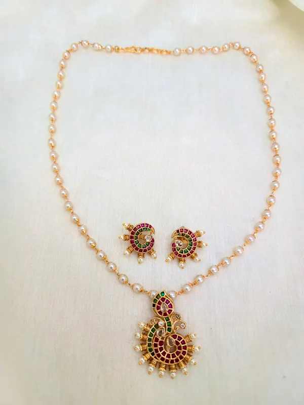 MAHAAN_KEMPU_PEARL_MALA__SET