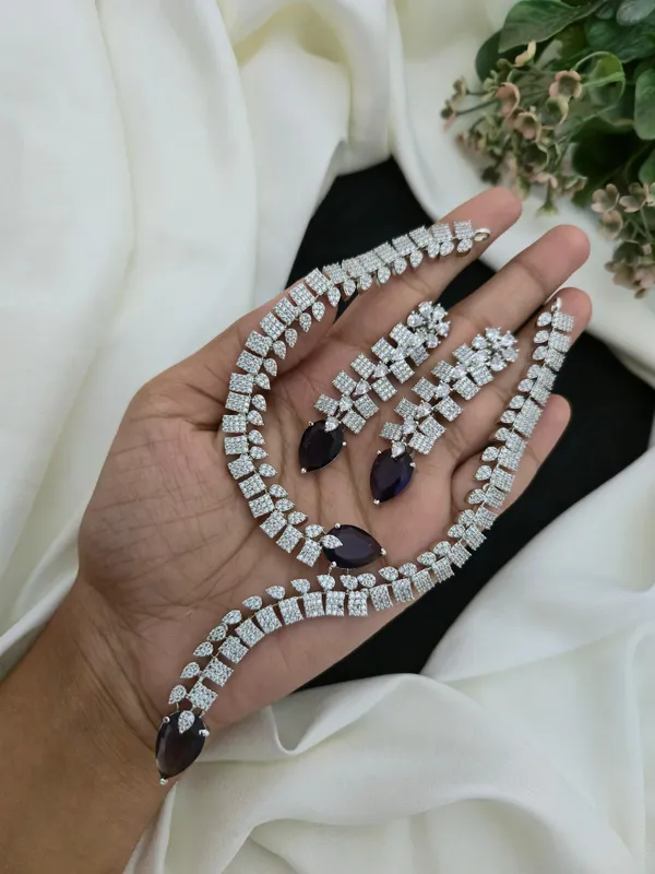 Lara_CZ_Diamond_Necklace_Set