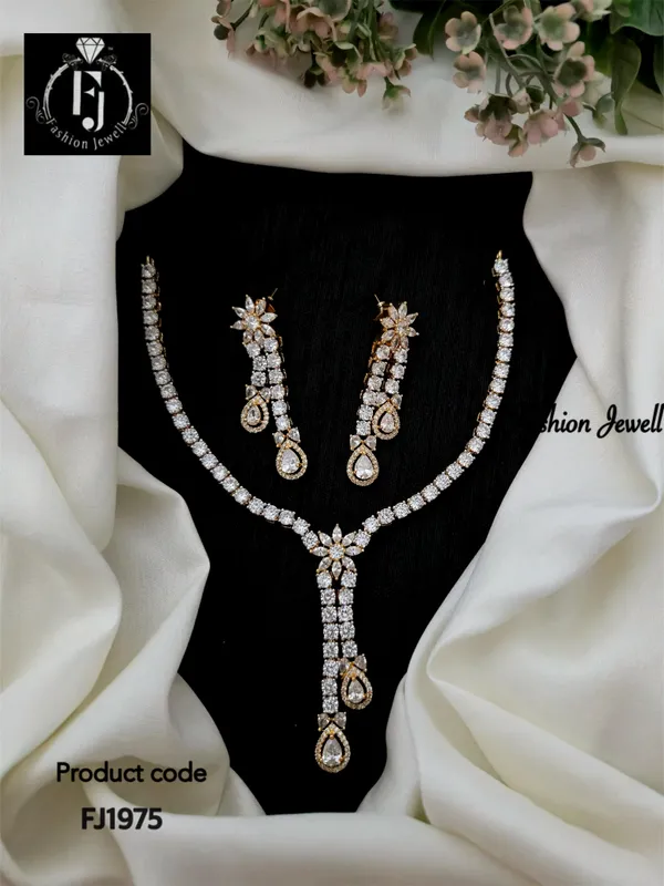 Erica_Silver-Gold_CZ_Diamond_Necklace_Set