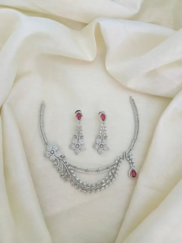 Silvia_Layered_Red_Cz_Necklace_Set