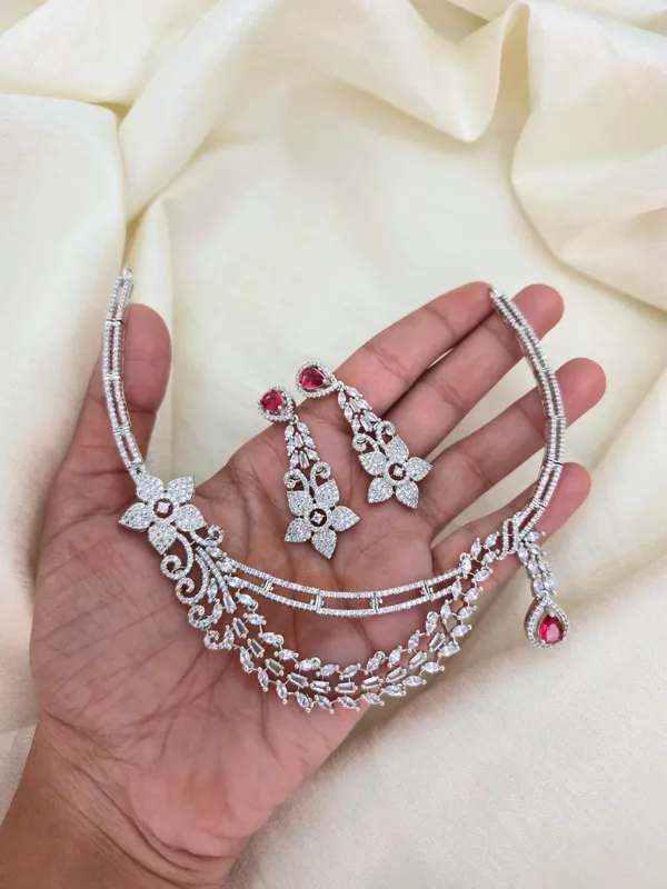 Silvia_Layered_Red_Cz_Necklace_Set