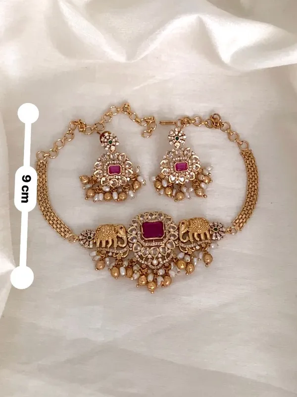 Aashni_Antique_Temple_Choker_Set