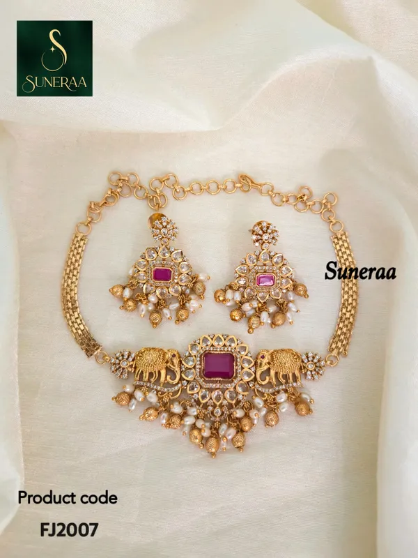Aashni_Antique_Temple_Choker_Set