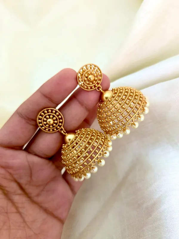 Abishta_Antique_Jhumka_Earrings
