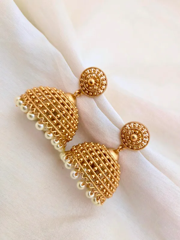 Abishta_Antique_Jhumka_Earrings