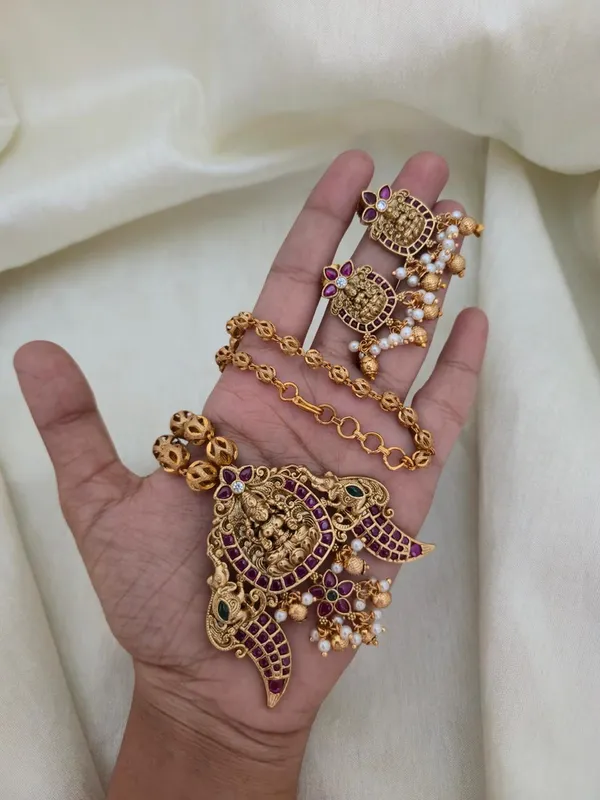 Mahika_Antique_Lakshmi_Long_Necklace_Set