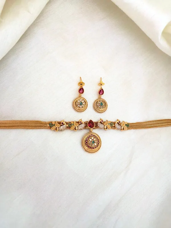 Anusri_antique_choker_set