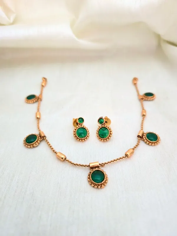 Parama_Antique__Kempu_Necklace_Set