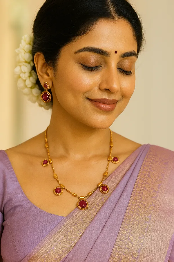 Parama_Antique__Kempu_Necklace_Set