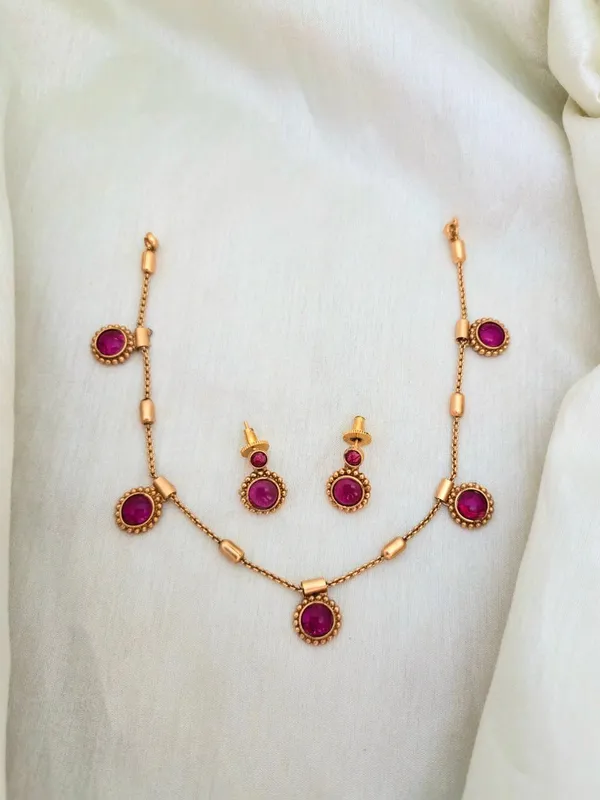 Parama_Antique__Kempu_Necklace_Set
