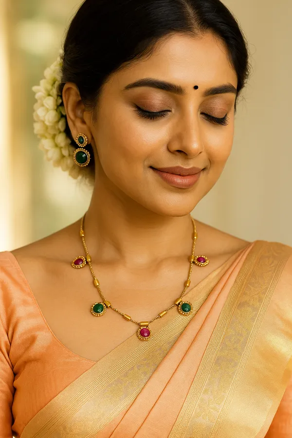 Parama_Antique__Kempu_Necklace_Set