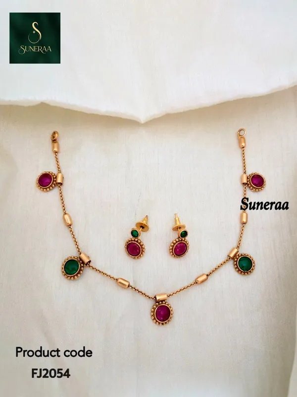 Parama_Antique__Kempu_Necklace_Set