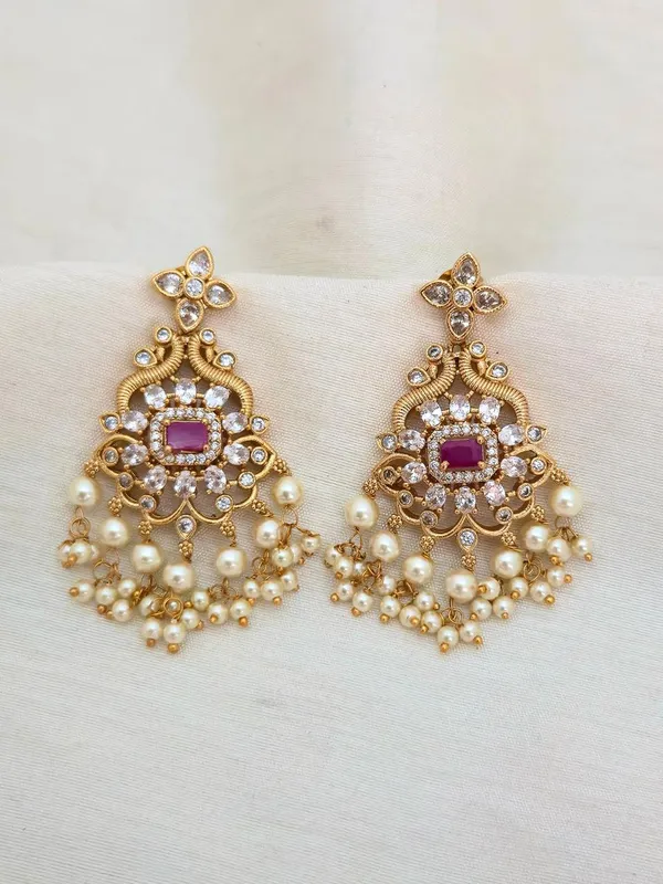 Dheema_Pearls_Drop_style_Earrings