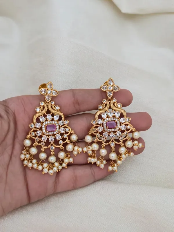 Dheema_Pearls_Drop_style_Earrings