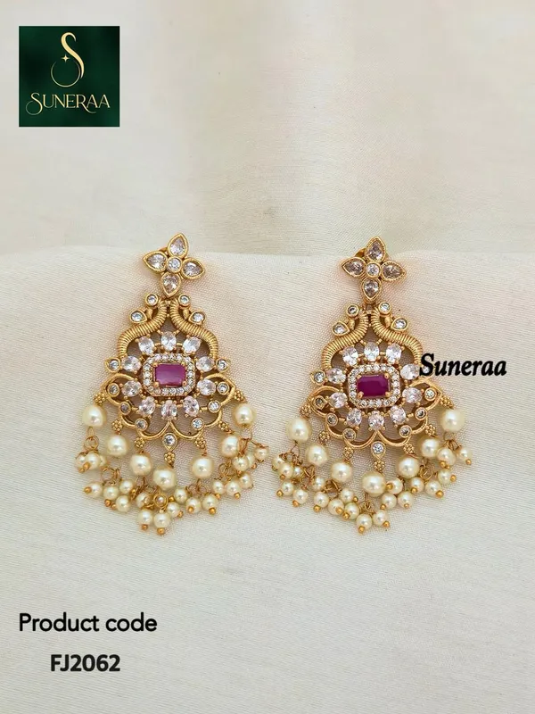 Dheema_Pearls_Drop_style_Earrings