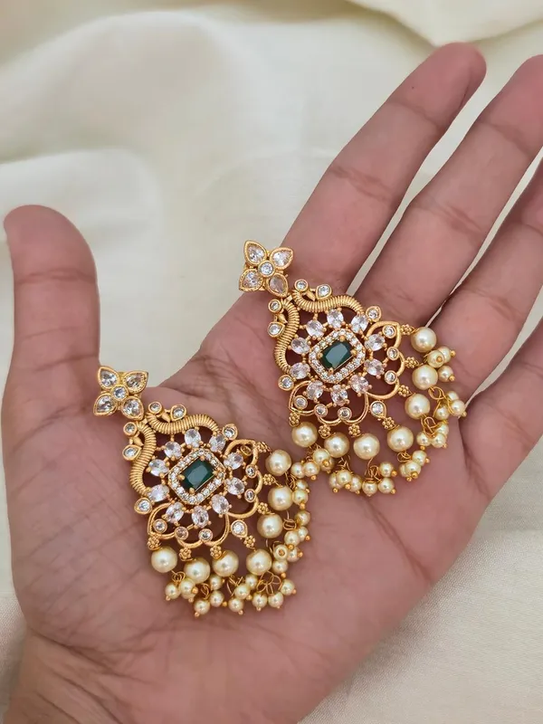 Dheema_Pearls_Drop_style_Earrings