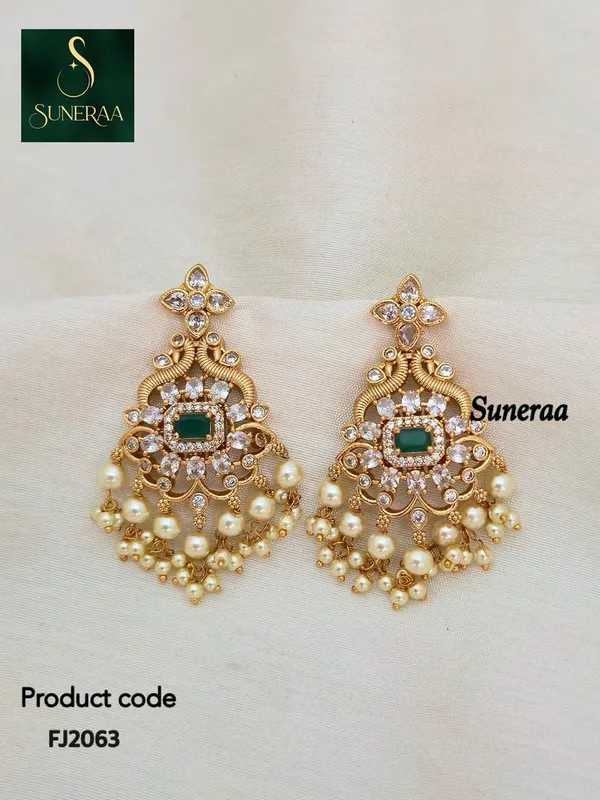 Dheema_Pearls_Drop_style_Earrings