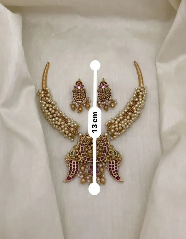 ANTIQUE-LAKSHMI_PEARL_HASLI__SET