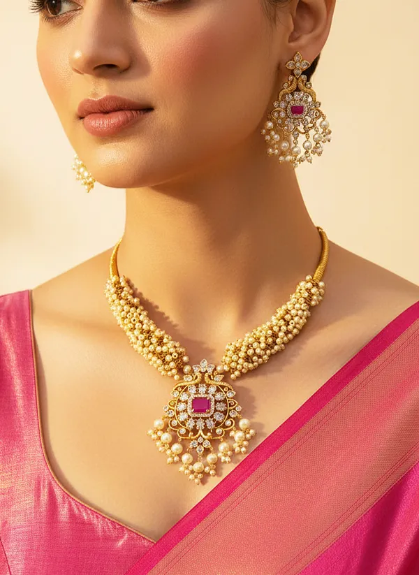 RUBY_PEARL_NECKLACE_SET